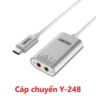 CÁP CHUYỂN USB TYPE-C RA 3.5 LY (MIC/TAI NGHE) UNITEK (Y-248) giá sỉ