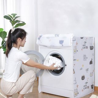 Trùm máy giặt PEVA size B to - 13 kg trở xuống