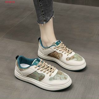 Giày thể thao nữ đé thấp chất da mềm êm chân