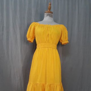 Đầm tay búp,đuôi cá chất đũi