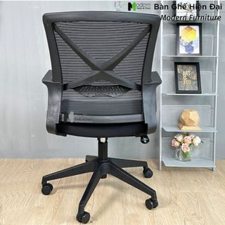 Ghế văn phòng lưng lưới ngắn chân xoay nhỏ gọn CE4517-M – Bàn Ghế Hiện Đại