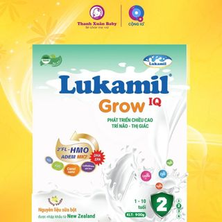 Sữa bột Lukamil Grow IQ vị hạt chia Mỹ phát triển chiều cao và trí não 900g - Thanh Xuân Baby