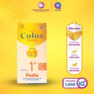 Sữa non Hadu Colos Mom Pedia 1+ bổ sung dưỡng chất giúp trẻ ăn ngon miệng hộp 12 gói - Thanh Xuân Baby giá sỉ
