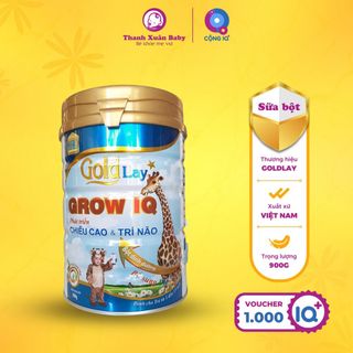 Sữa bột Goldlay Grow IQ phát triển chiều cao trí não 900g - Thanh Xuân Baby