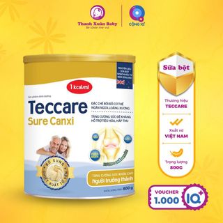 Sữa bột Teccare Sure Canxi ngăn ngừa loãng xương và tăng sức đề kháng 800g - Thanh Xuân Baby