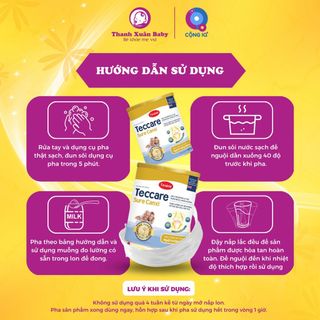 Sữa bột Teccare Sure Canxi ngăn ngừa loãng xương và tăng sức đề kháng 800g - Thanh Xuân Baby