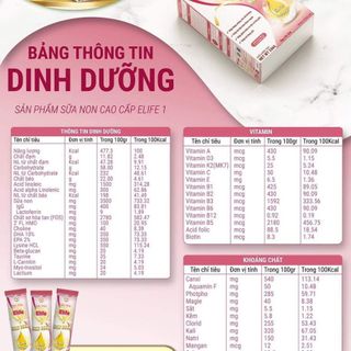 Sữa non Elife 1 dành cho trẻ từ 1- 12 tháng tuổi