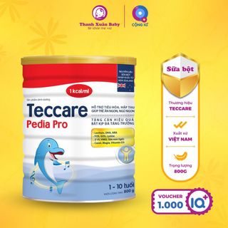Sữa bột Teccare Pedia Pro cải thiện biếng ăn, tăng cân hiệu quả 800g - Thanh Xuân Baby giá sỉ
