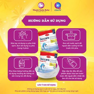 Sữa bột Teccare Pedia Pro cải thiện biếng ăn, tăng cân hiệu quả 800g - Thanh Xuân Baby