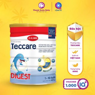 Sữa bột Teccare Digest sữa bò cải thiện đường ruột giúp trẻ ăn ngon 800g - Thanh Xuân Baby giá sỉ