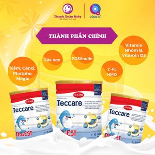 Sữa bột Teccare Digest sữa bò cải thiện đường ruột giúp trẻ ăn ngon 800g - Thanh Xuân Baby