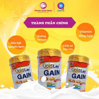 Sữa bột cho người gầy Goldlay Gain tăng thể lực và cân nặng 900g - Thanh Xuân Baby