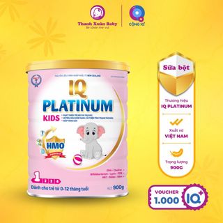 Sữa bột IQ Platinum Kids sữa bò bổ sung dinh dưỡng phát triển toàn diện cho trẻ 900g - Thanh Xuân Baby giá sỉ