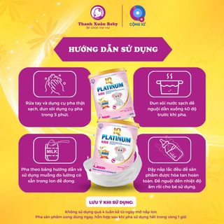 Sữa bột IQ Platinum Kids sữa bò bổ sung dinh dưỡng phát triển toàn diện cho trẻ 900g - Thanh Xuân Baby