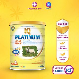 Sữa bột IQ Platinum Goat Pedia+ sữa dê cải thiện biếng ăn hỗ trợ tăng cân 900g - Thanh Xuân Baby giá sỉ