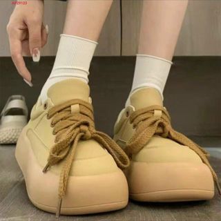 Giày thể thao nữ đế bằng da mềm đẹp