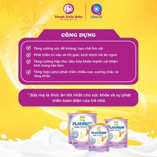Sữa bột tăng cân cho người gầy IQ Platinum Gain 900g sữa bò cải thiện cân nặng - Thanh Xuân Baby