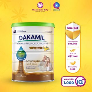 Sữa bột Dakamil Gold Sure bổ sung dinh dưỡng, tăng sức đề kháng 900g - Thanh Xuân Baby