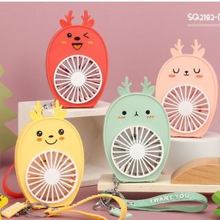 Quạt cầm tay mini hình thú kèm móc DianDi 2182