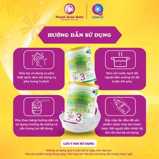 Sữa non Happy Care IQ Grow phát triển chiều cao, trí não cho bé 900g - Thanh Xuân Baby