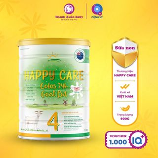 Sữa non 24h Happy Care Goat BA sữa dê bổ sung dinh dưỡng cho trẻ ăn ngon 900g - Thanh Xuân Baby giá sỉ