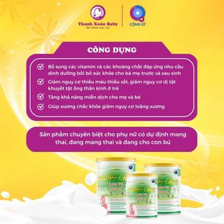 Sữa bầu Happy Care Mama bổ sung dinh dưỡng cho phụ nữ mang thai và sau sinh 900g - Thanh Xuân Baby