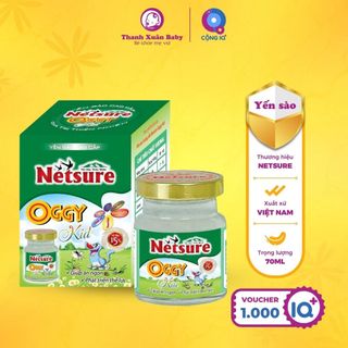 Yến sào chưng sẵn Netsure Oggy Kid bổ sung dinh dưỡng cho trẻ (tổ yến 15%) - Thanh Xuân Baby