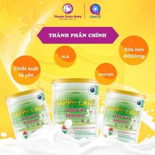 Sữa non cho người tiểu đường Happy Care Diabet hỗ trợ phục hồi sức khỏe 800g - Thanh Xuân Baby