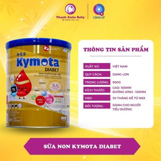 Sữa non Kymota Diabet cung cấp dinh dưỡng cho người tiểu đường 900g - Thanh Xuân Baby