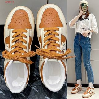 Giày thể thao nữ da mềm họa tiết hoa đẹp AP30