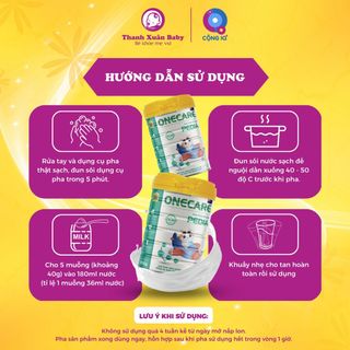 Sữa bột Onecare Pedia sữa bò cải thiện biếng ăn hỗ trợ tăng cân cho trẻ 900g - Thanh Xuân Baby