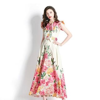 Đầm maxi cao cấp kèm belt DR D80863