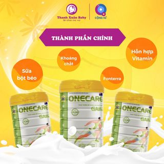 Sữa bột Onecare Gain bổ sung dinh dưỡng hỗ trợ tăng cân cho người gầy 900g - Thanh Xuân Baby