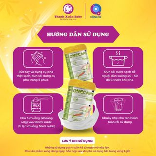 Sữa bột Onecare Gain bổ sung dinh dưỡng hỗ trợ tăng cân cho người gầy 900g - Thanh Xuân Baby