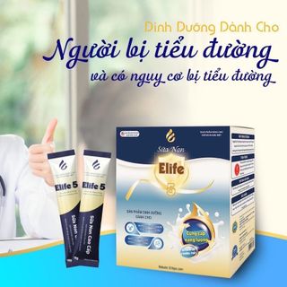Sữa non Elife 5 dành cho người tiểu đường và nguy cơ bị tiểu đường