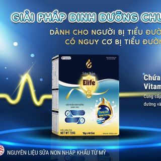 Sữa non Elife 5 dành cho người tiểu đường và nguy cơ bị tiểu đường