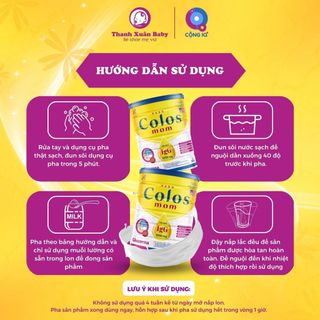 Sữa Colos Mom Diabet phòng ngừa biến chứng tiểu đường 800g - Thanh Xuân Baby