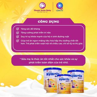 Sữa non Kymota Grow IQ Sữa bột phát triển chiều cao và trí não 900g - Thanh Xuân Baby