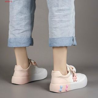 Giày thể thao nữ phối 2 màu đính gấu đẹp