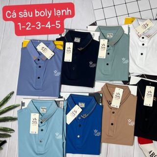Áo thun cổ trụ thanh niên body lạnh giá sỉ