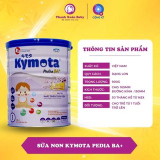 Sữa non Kymota Pedia BA+ bổ sung dinh dưỡng cho trẻ biếng ăn 900g - Thanh Xuân Baby