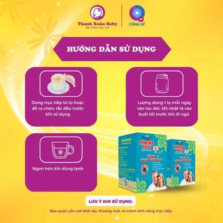 Yến sào bổ sung canxi Insure Nest hỗ trợ bảo vệ xương khớp (15% yến) lọ 70ml - Thanh Xuân Baby
