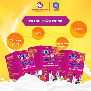 Yến sào cho người tiểu đường InsureNest Surecerna (15% yến) lọ 70ml - Thanh Xuân Baby