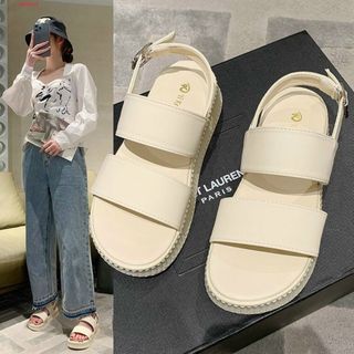 Sandal nữ 2 quai ngang da đẹp