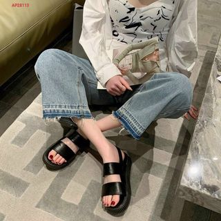 Sandal nữ 2 quai ngang da đẹp