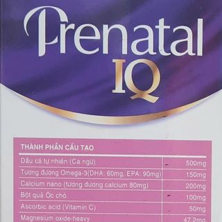 Vitamin tổng hợp cho bà bầu Prenatal IQ Hộp 30 viên