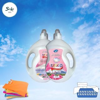 Nước giặt, nước giặt xả SEIKO 3600ML - Hương phấn hồng,siêu thơm, siêu sạch, mềm mịn giá sỉ