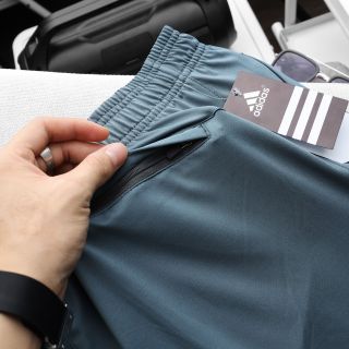 Quần đùi nam logo thun poly vải trơn mịn Thể Thao Siêu Đẹp Giá Sỉ, Hàng Đẹp Chất