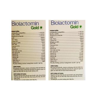 Men tiêu hóa vi sinh đường ruột Biolactomin Gold cân bằng hệ vi sinh ăn ngon – Hộp 30 gói