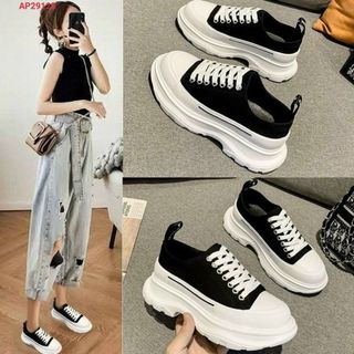 Giày thể thao nữ dáng bacsic đế cao tôn dáng